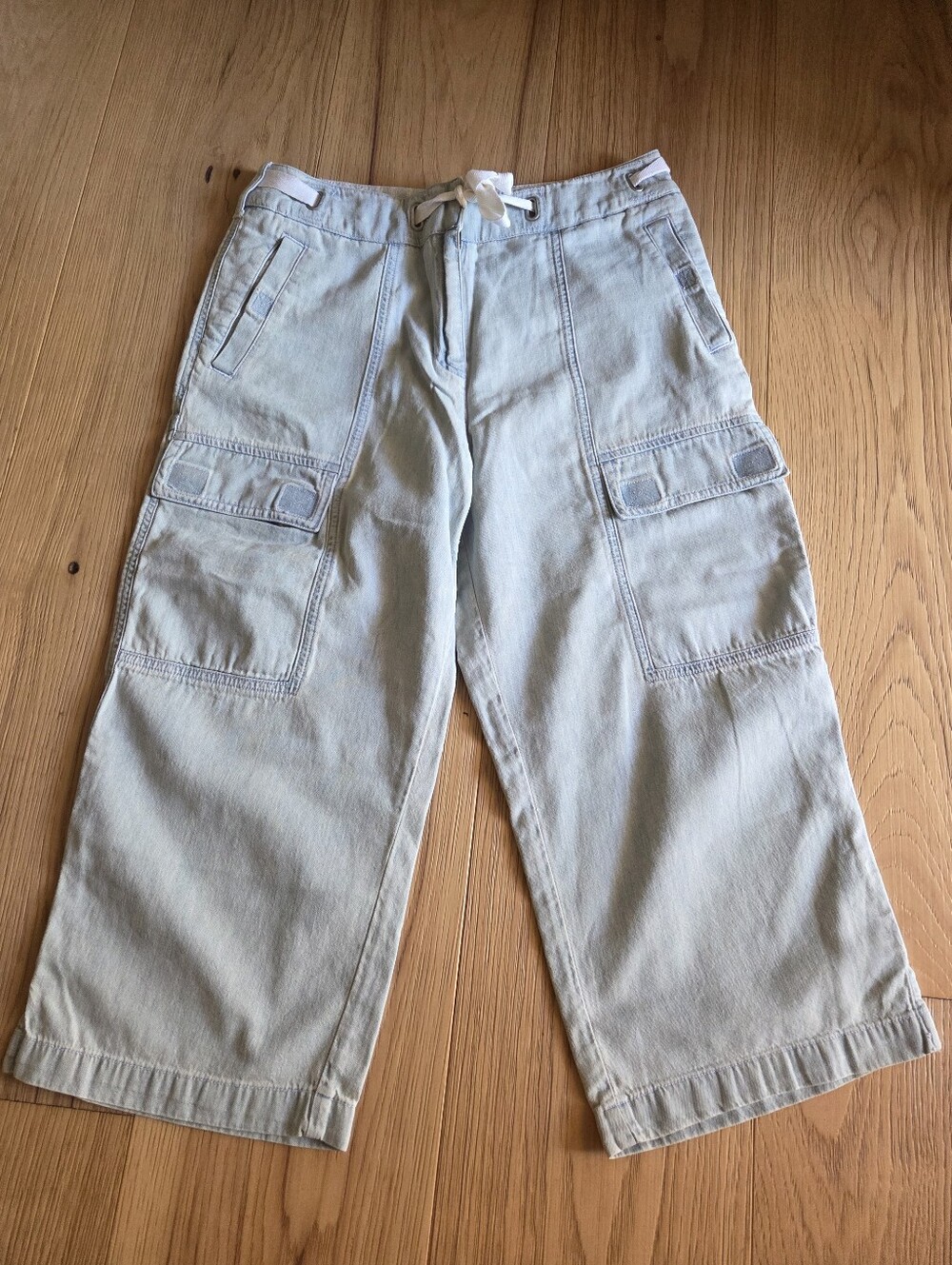 Ralph Lauren Light Blue Cargo Shorts with Drawstring